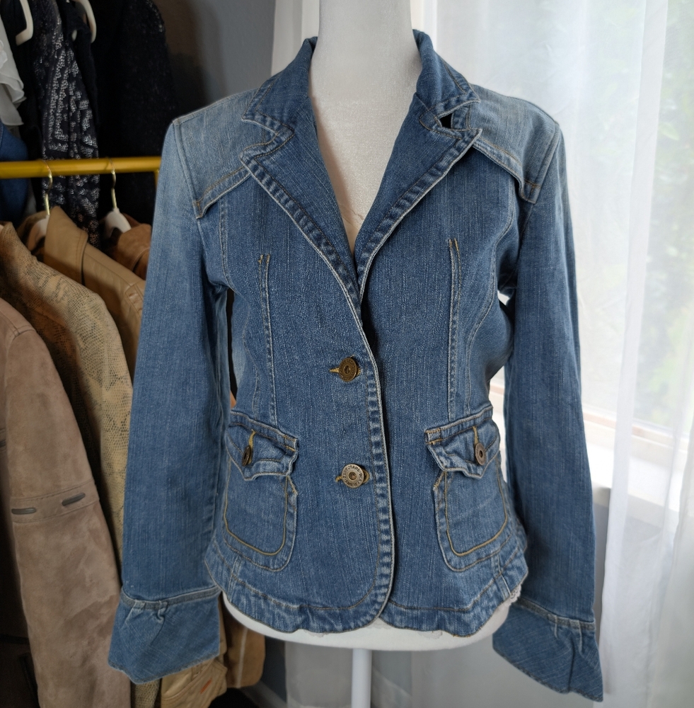 Vintage Y2K DKNY Jeans Denim Blazer Jacket